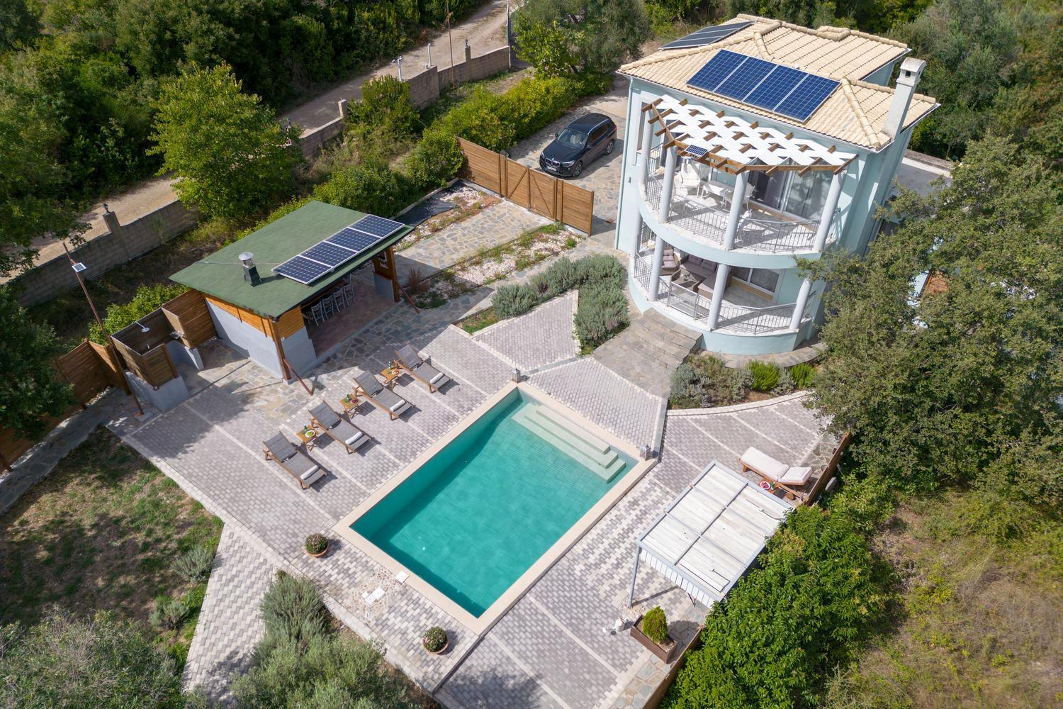 Villa Serenity - Off Grid Villa Pouládes Buitenkant foto